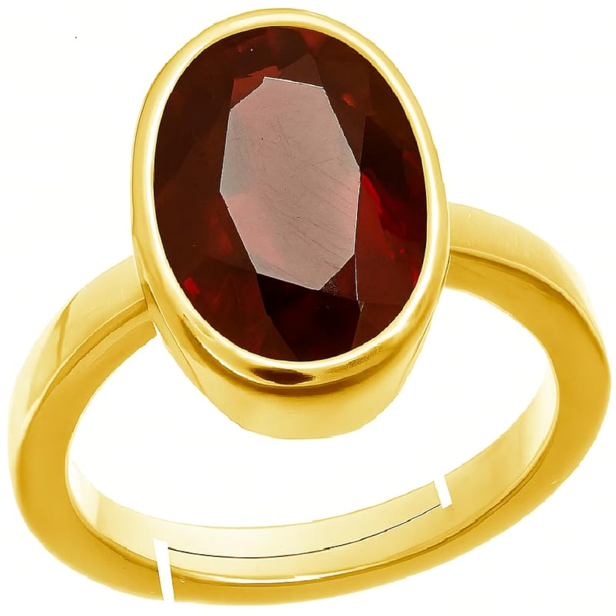Women's Handcrafted Panchdhatu Adjustable Garnet Ring, 14.00 Ct